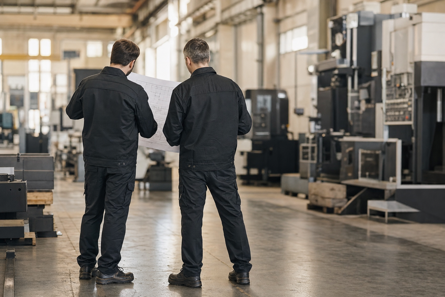 Mitarbeitende von VEH Antriebstechnik in der Fertigung in Bogen